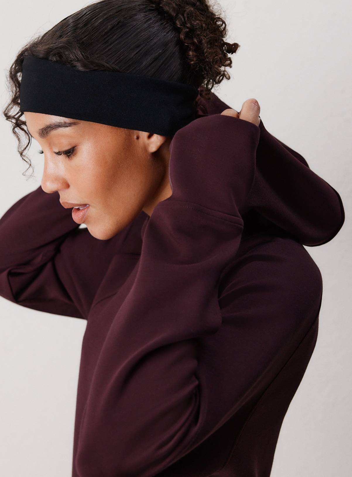 REAKTIV Dark Red Scuba Longline Hoodie XXL - Image 4